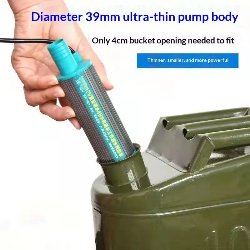 1 Set 30Lmin  Oil Water Extractor Car Refueling Pump High Performance 12V/24V DC Submersible Fuel Transfer Pump