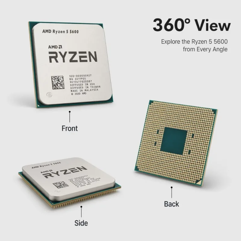 Mini ITX Host Special CPU Ryzen 5 5600 65W Low TDP 6 Core 12 Thread Processor Socket AM4 DDR4 Mainboard Accessories view 5