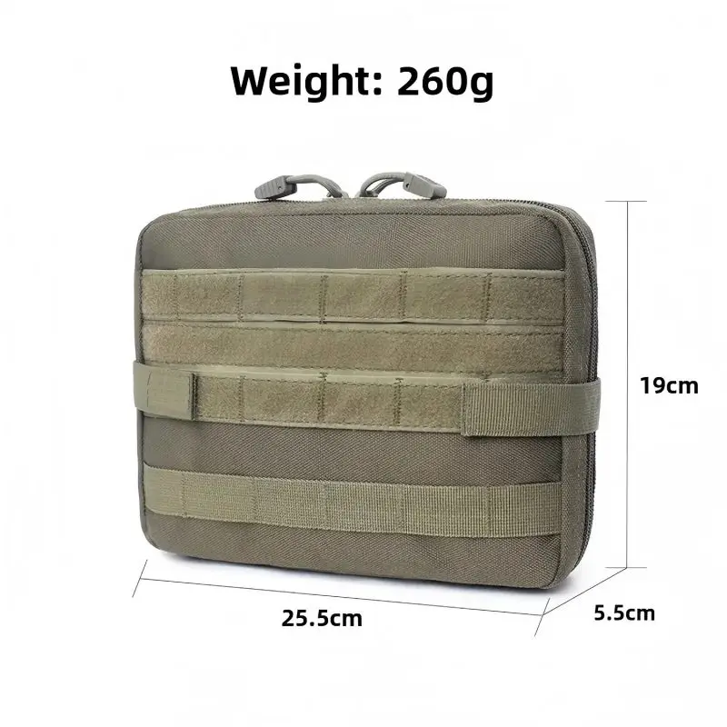 Sac de gestion tactique MOLLE multifonction, kit médical EDC, fixation, petit équipement, organisateur d'outils pour randonnée, chasse, pêche et