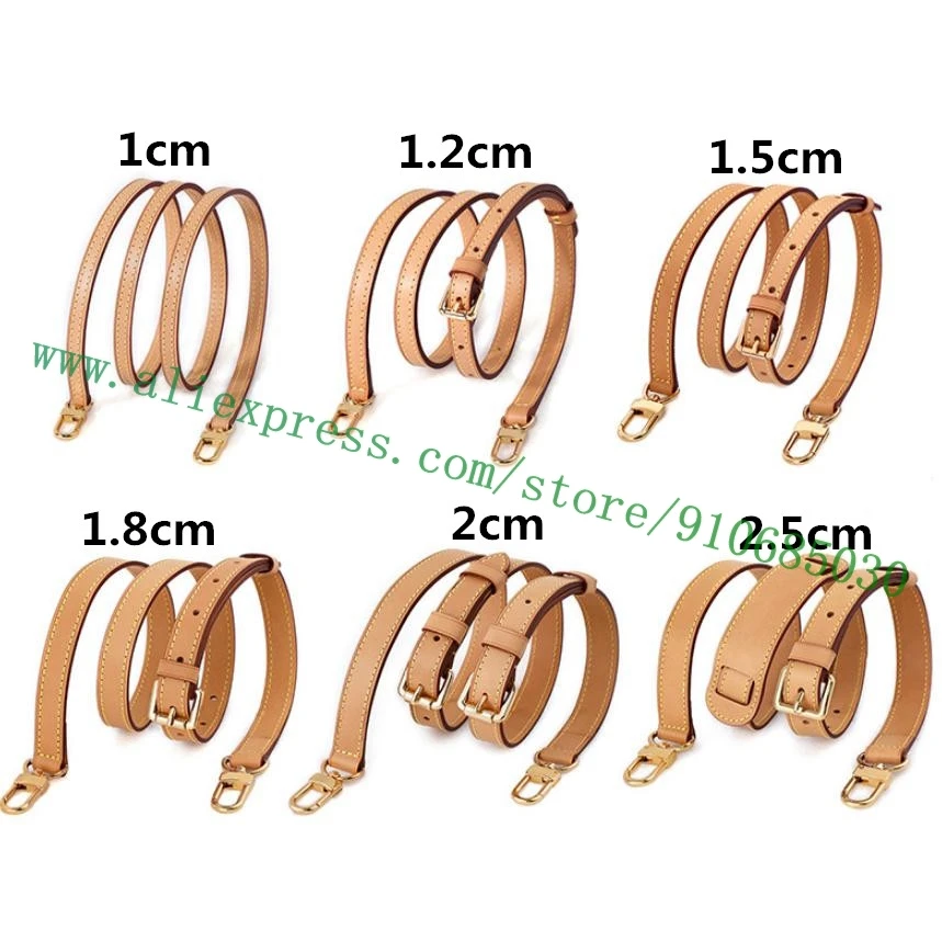 Natural Beige Calf Leather Shoulder Strap Carry Belt For Designer Women Speedy Bag Handbag Lady Pochette Luggage Keepall Duffle