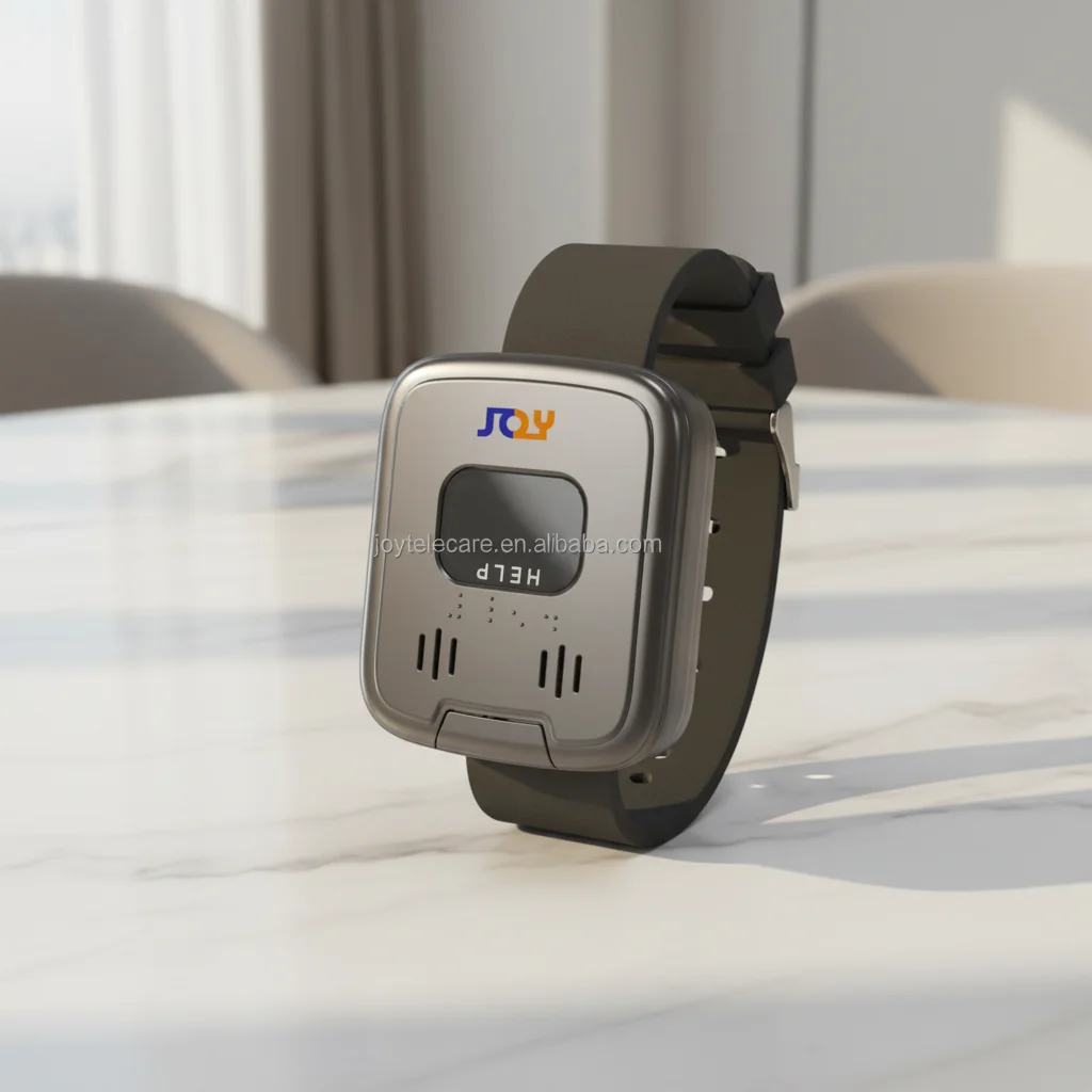 Mobile Medical Alert System | Environmental Temperature Sensor | Dual Speakers | Senior Safety Emergency Device GPS Tracking SOS