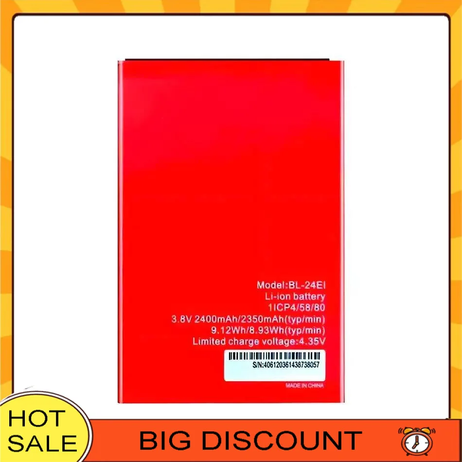 

Mobile Phone Battery BL-24EI 2400Mah Long-Lasting For Itel A46 L5503 A44 Pro A41 Plus A17 IT1508 S13 A52 Lite