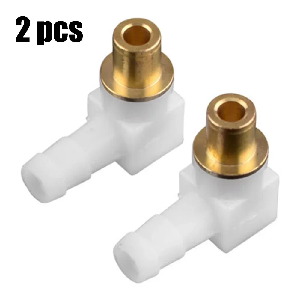 Fuel Elbow Connector 2PCS For 1/4 Fuel Line Works With Replacement Numbers 692317 493496 494451 Used In Lawn Mower Engines