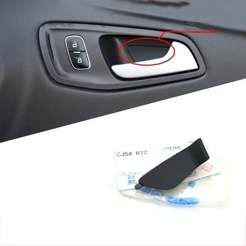 

Interior Door Handle Screw Cover Decorative Trim Panel Black Cover for Ford KUGA 2013-2019