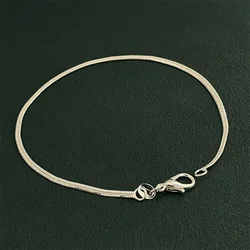 925 Sterling Silver Bracelet 2MM Snake Bone Exquisite Women Fashion Wedding Party Gift Jewelry