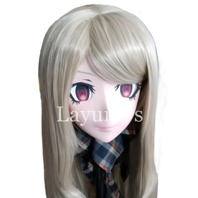 (JW-Mask06) Handmade Full Head Silicone Mask Masquerade Comics Crossdresser Doll Japan Cartoon Anime Girl Cosplay Kigurumi Masks