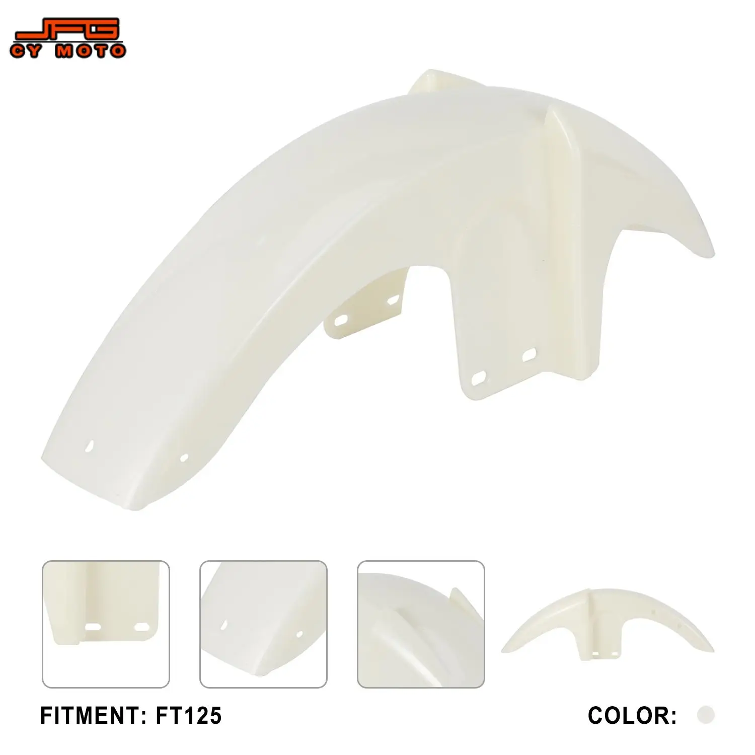 Guardabarros de motocicleta guardabarros delantero extensión contra salpicaduras Protector de cubierta PP para Italika DT 125 150 FT 125 150 piezas de motocross