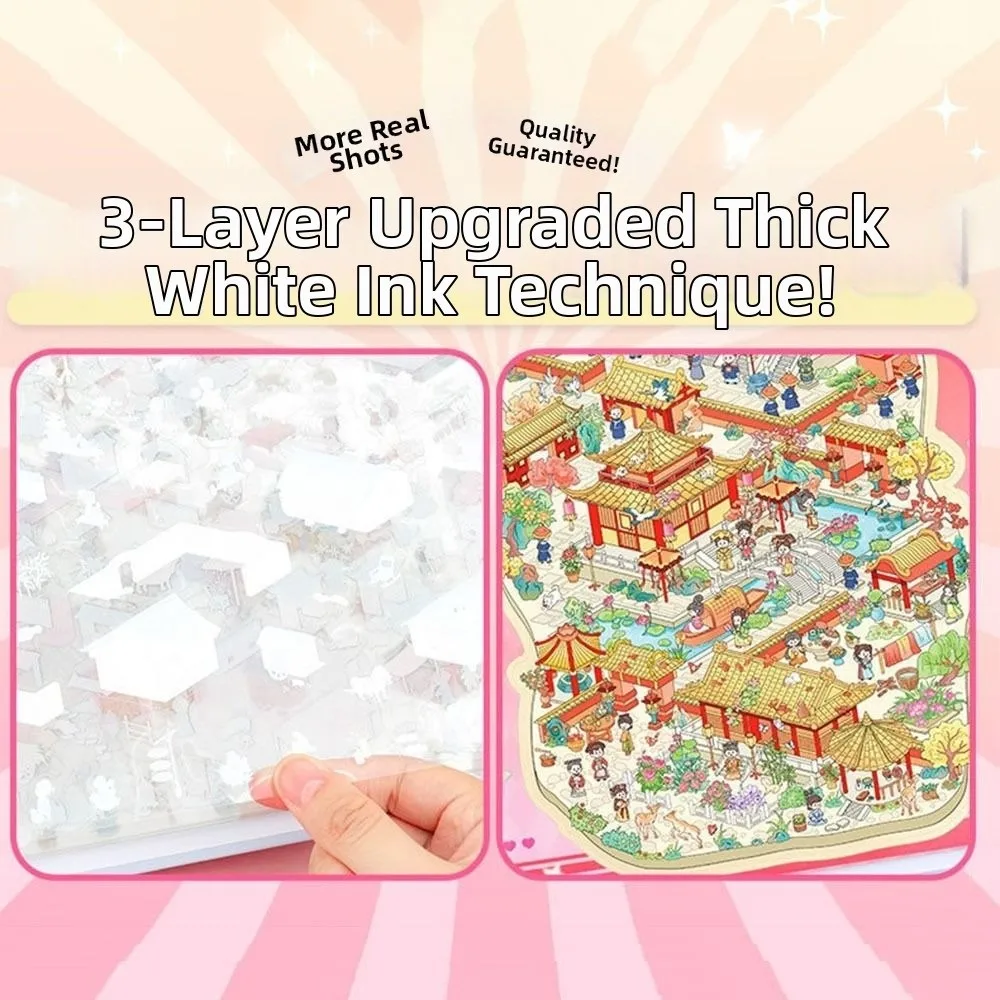 

Новая миниатюрная книга-наклейка для сцены из домашних животных, мини-визуальная сборка миниатюрных сцен, книга-наклейка с пейзажем «сделай сам»