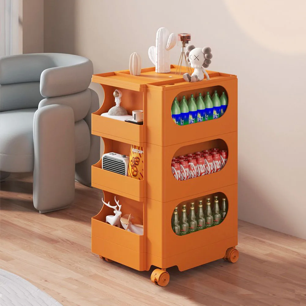 

Rotatable drawers,Nightstands Multi-functional Movable Night Table Organizer Cosmetics and accessories storage