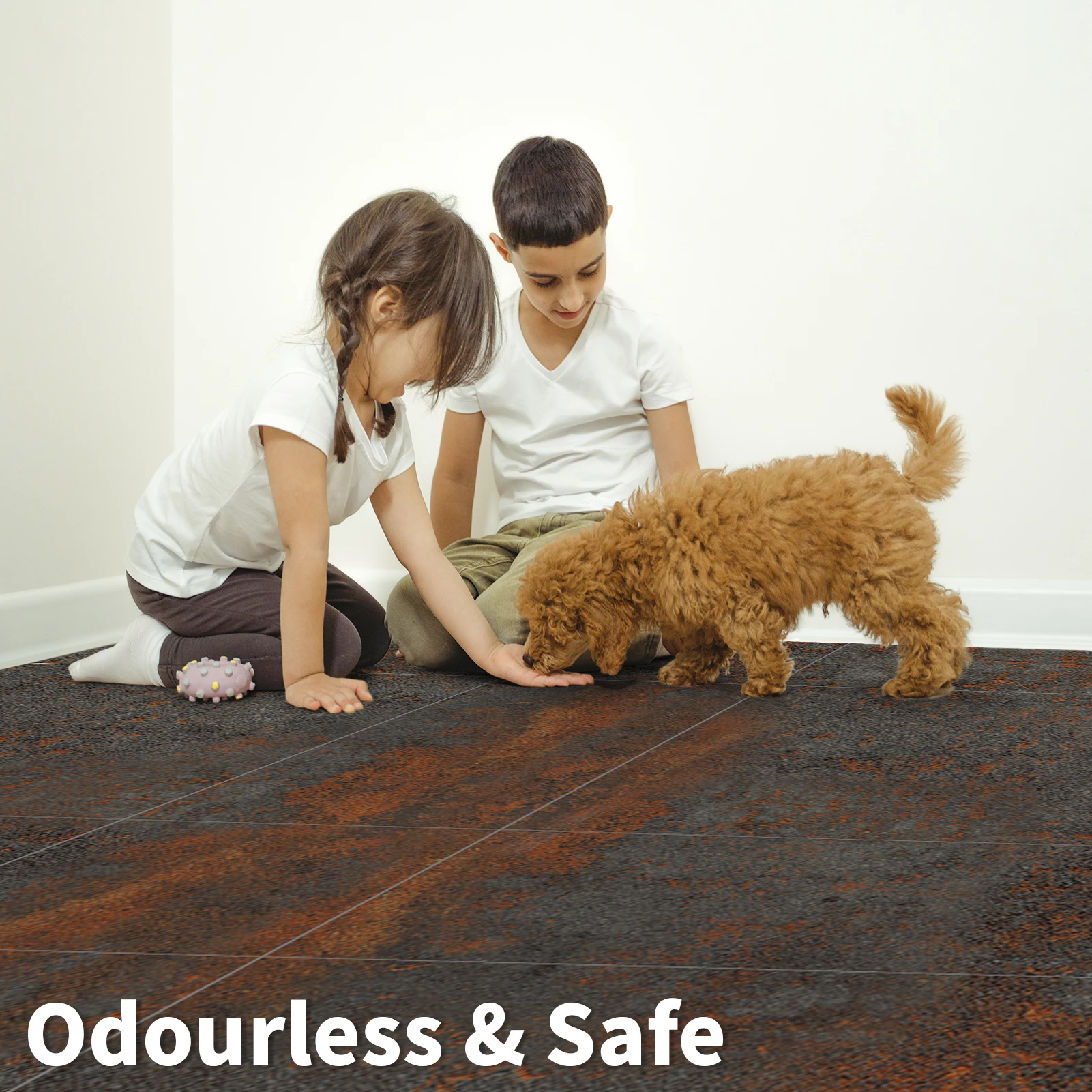 بلاط أرضيات Art3d قابل للتقشير واللصق، 30-عبوة 12 × 12 بوصة. يغطي 30 قدم مربع، بلاط أرضيات الفينيل المقاوم للماء، جرانيت ذاتي اللصق #5