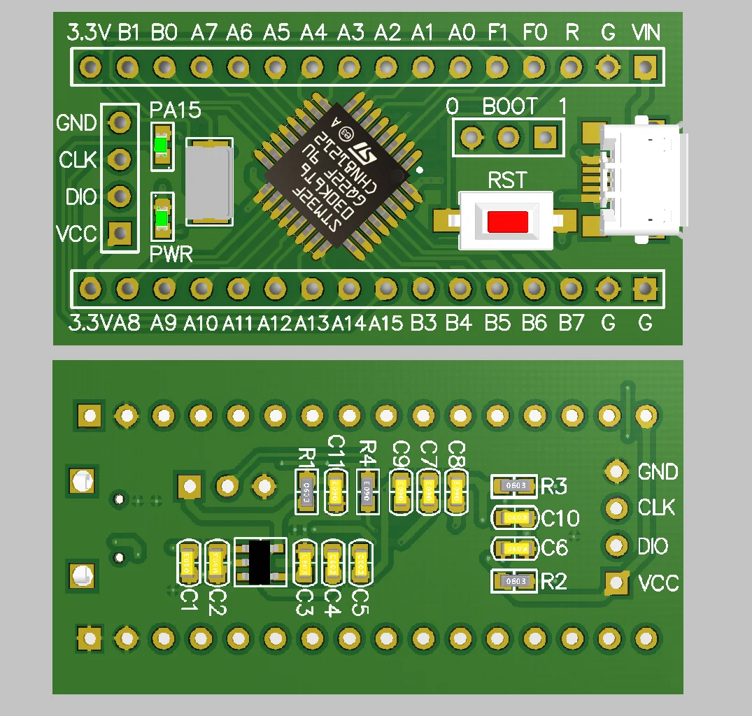 STM32F030 minimum system development board STM32F030K6T6 core board F0 development board