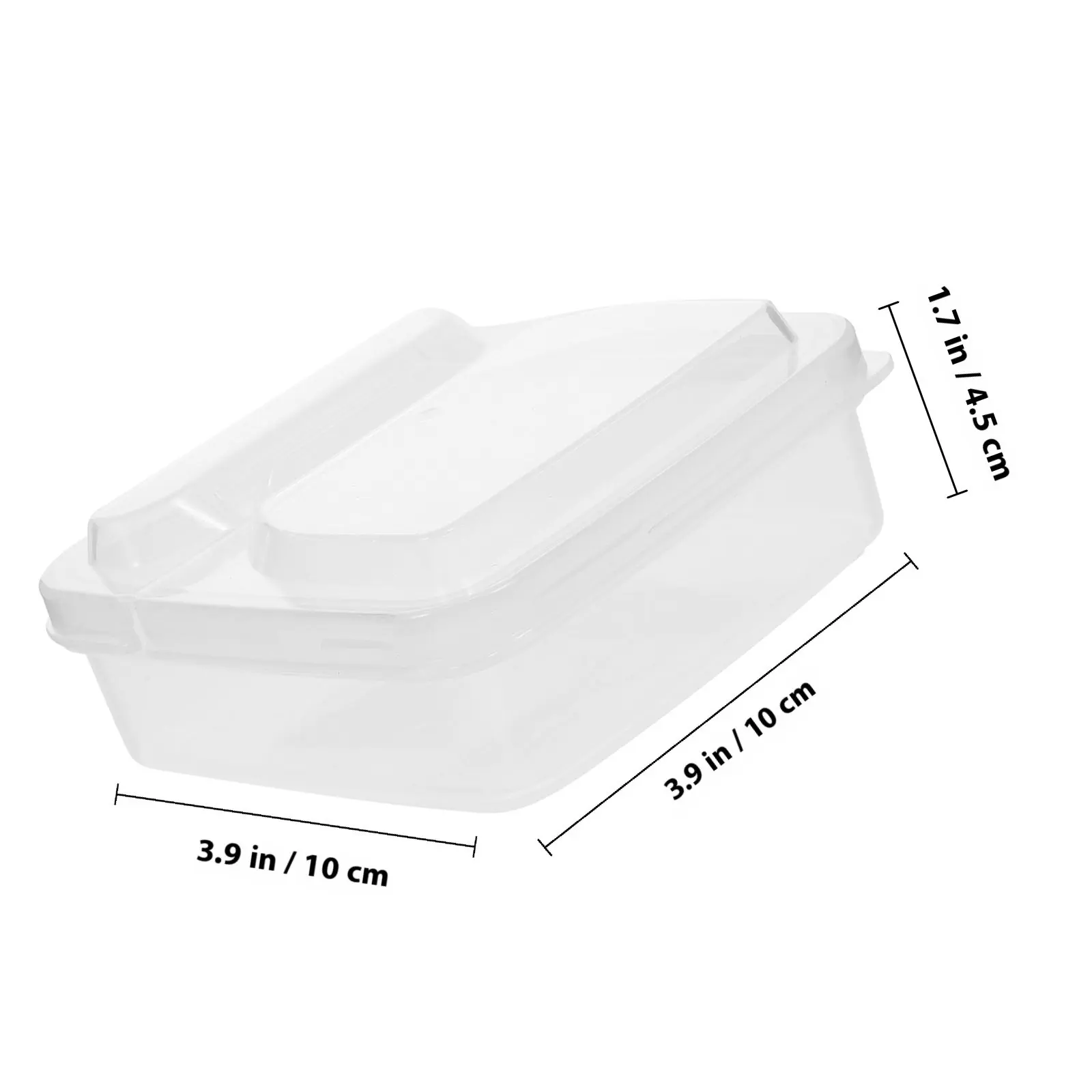 2Pcs Cheese Slice Storage Box High-Quality Food Fresh-Keeping Box for Butter Cheese Slices Dustproof Insect-Proof Kitchen Hotel