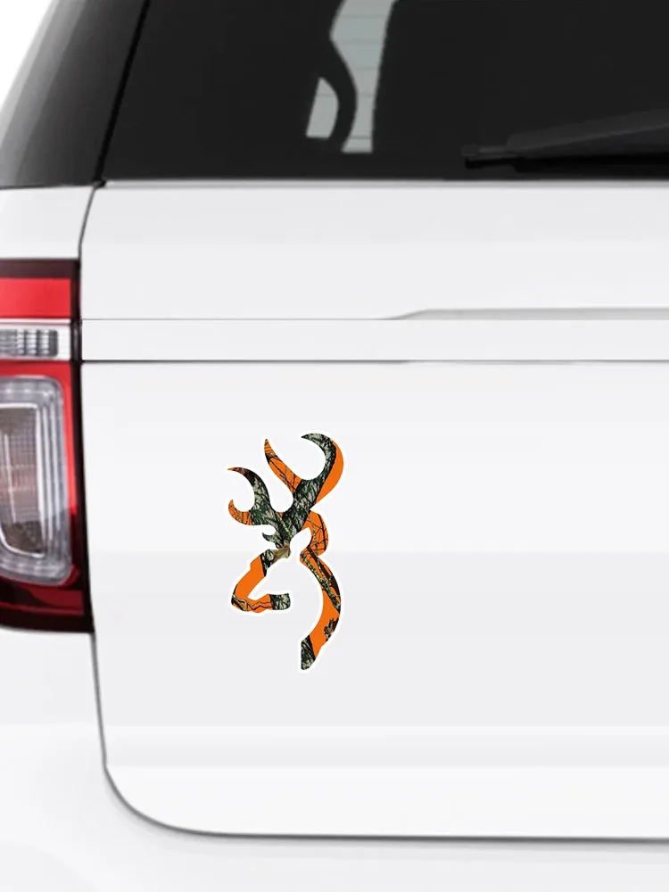 Z179# Car Sticker Browning Style Buck Realtree Orange Camouflage Hunting Accessories Pegatinas Para Coche DIY Styling