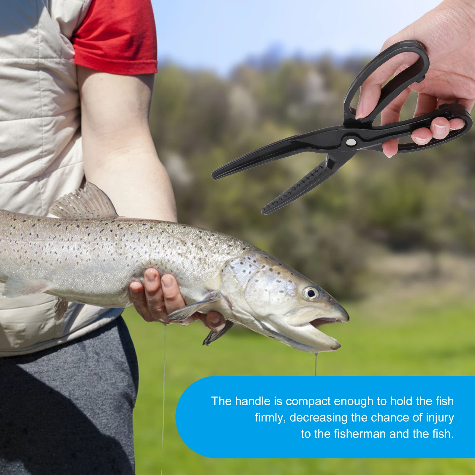 

Fish Control Pliers Grip Holder Lip Gripper Device Locking Tool Grabber Plastic Fishing Accessories Clamp Controller