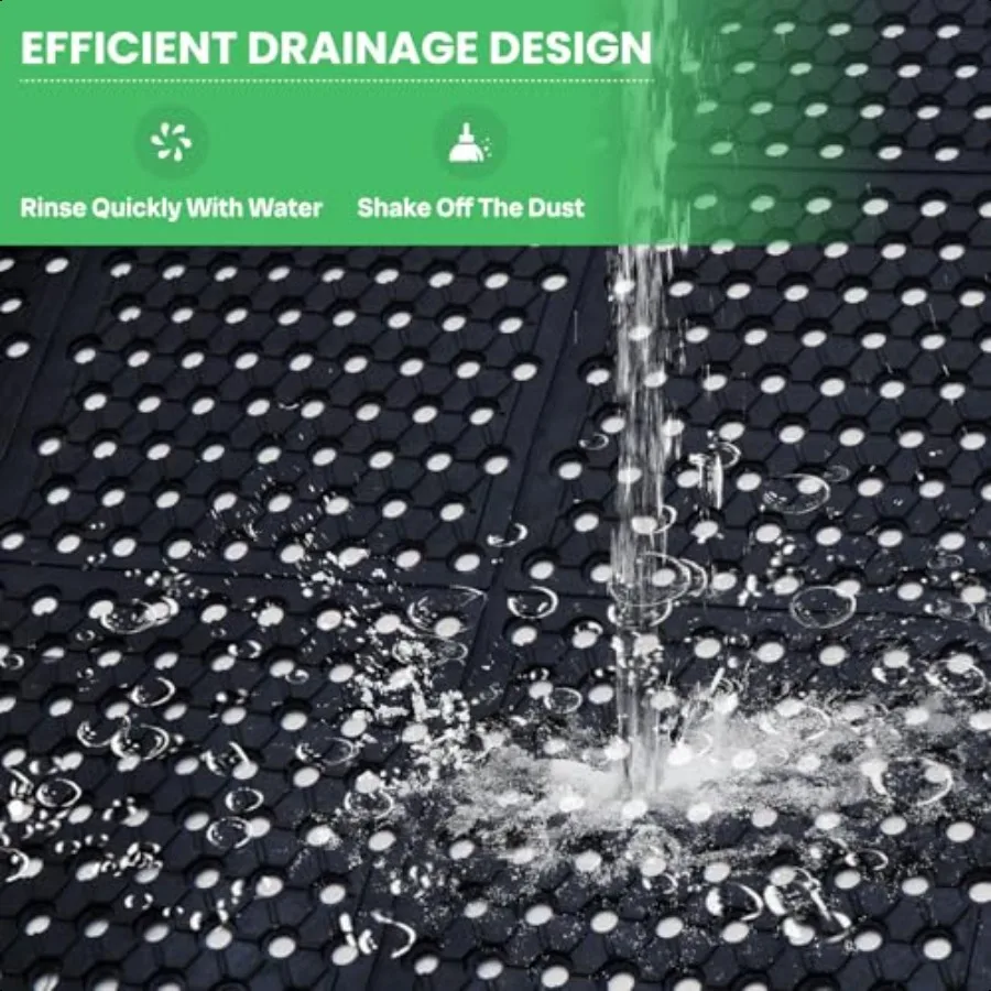 59.1 "x 35.4" حصيرة تصريف المطاط التجارية مكافحة التعب حصيرة مطاطية لفة الثقيلة المطبخ عدم الانزلاق الطابق حصيرة مع ثقوب ل #5