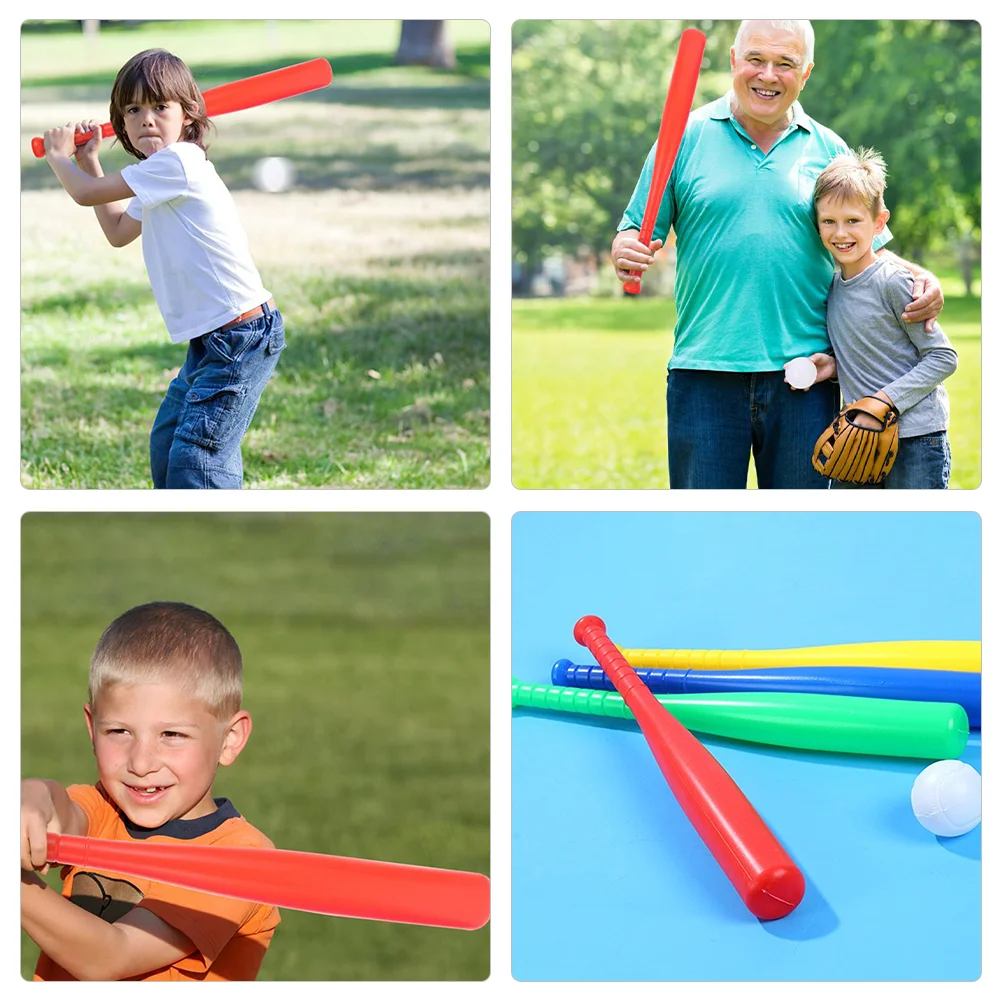 2 juegos de accesorios de bate de béisbol para adiestramiento al aire libre, juguetes para niños pequeños, patio, niños pequeños, Pvc