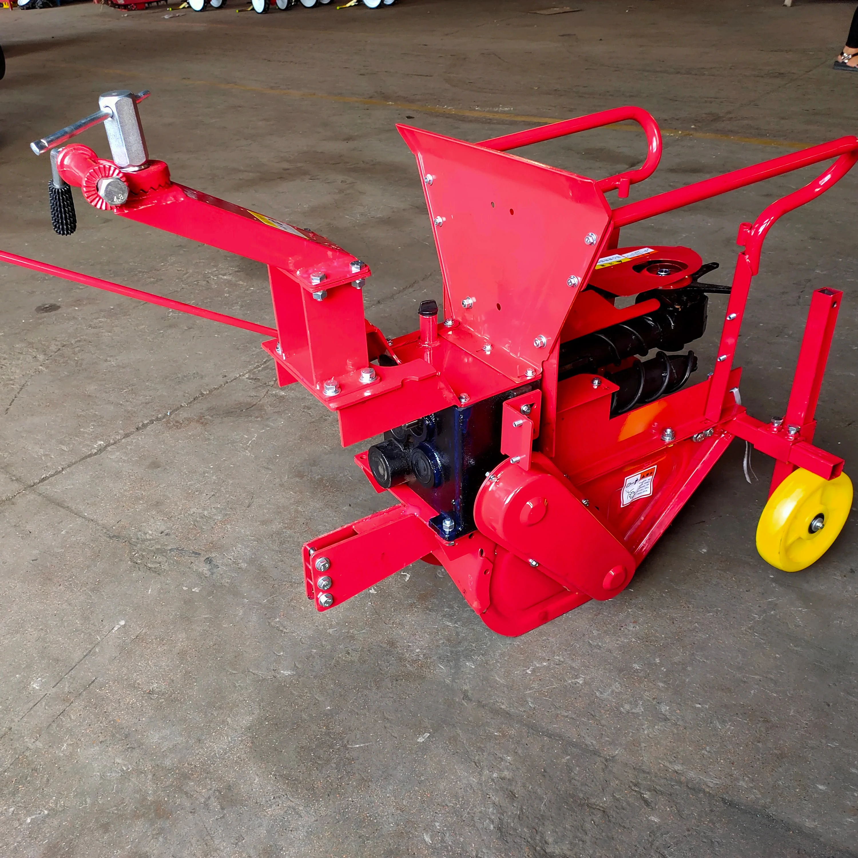 

Mini Corn Harvester with Power Tiller