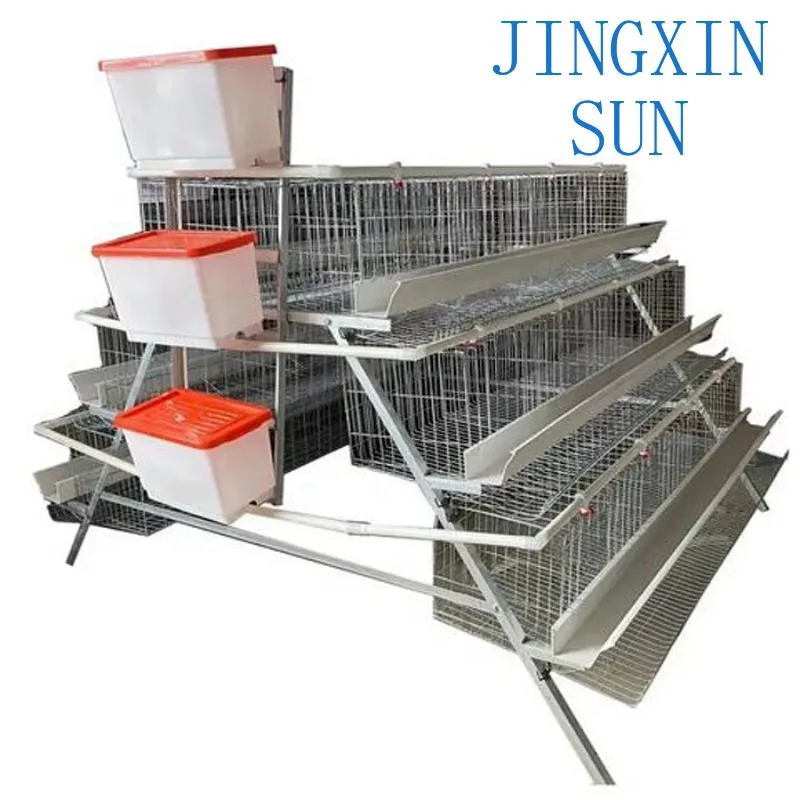 Galvanized Poultry Using 3-Tier 4 Tier Layer a Type Layer Chicken Cage for Sale