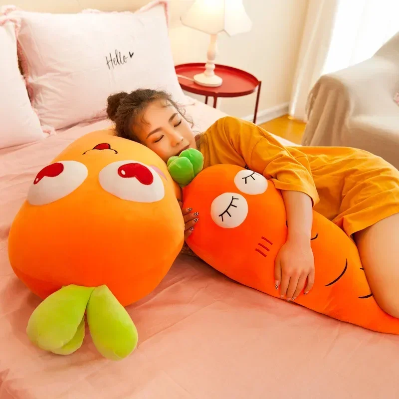 [Divertente] 100cm molto carino espressione morbida ravanello carota farcito peluche tenere cuscino decorazione della casa ragazza regalo di compleanno