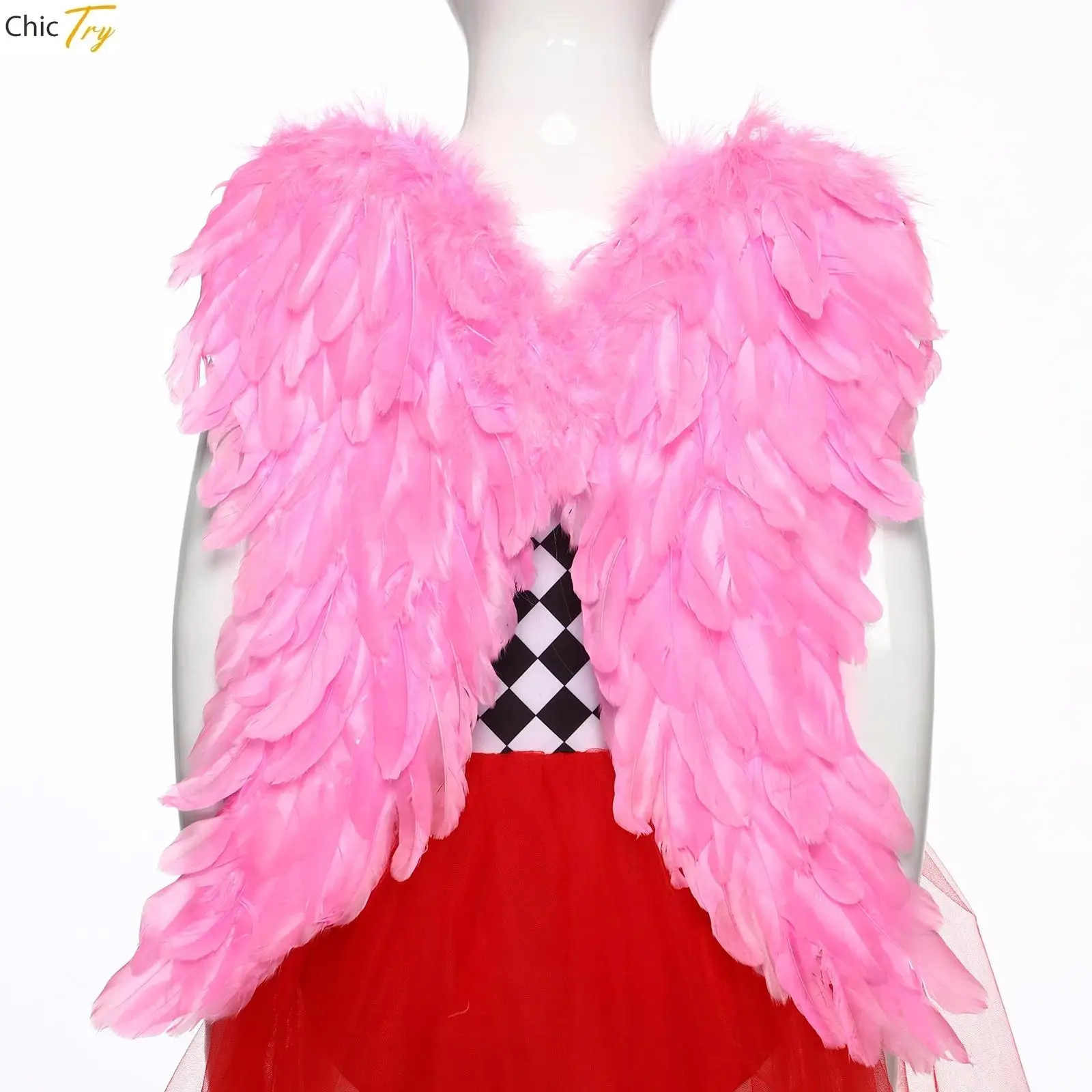 

Женские элегантные крылья феи, реалистичные перья, эластичный ремень, аксессуар для костюма, маскарадные крылья для фотосъемки, реквизит для косплея на Хэллоуин