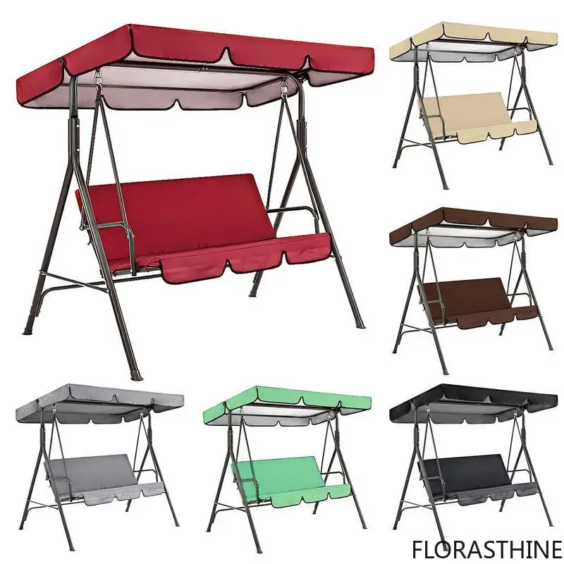 Outdoor Swing Chair Awning 210D Oxford Waterproof Garden Swing Roof Canopy Cover Anti-uv Canopy Porch Top Sunshade Cover
