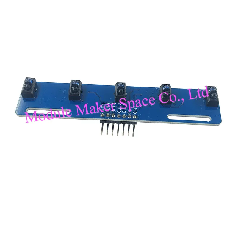 وحدة استشعار تتبع الخطوط ذات 5 قنوات، مجموعة TCRT5000 IR لروبوت السيارة الذكية، تلقائي عالي الدقة #5