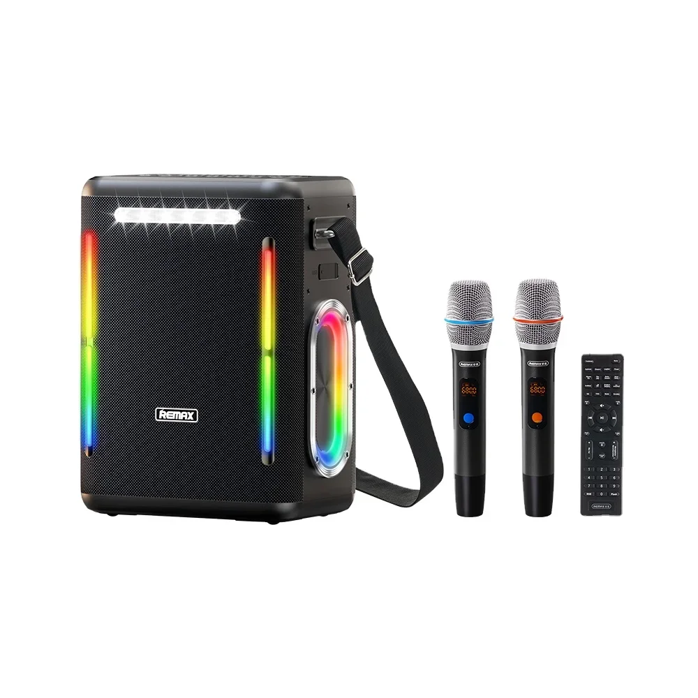 REMAX Shooyuen Series RB-M70 Portable Wireless Speaker with Lights and Microphone