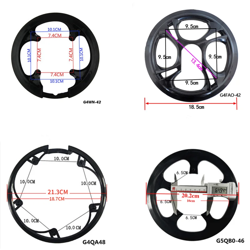 Bicycles Crankset Accessories Plastic Chain Wheel Cover Chain Guard Ring Crankset Protective Chain Wheel Cover