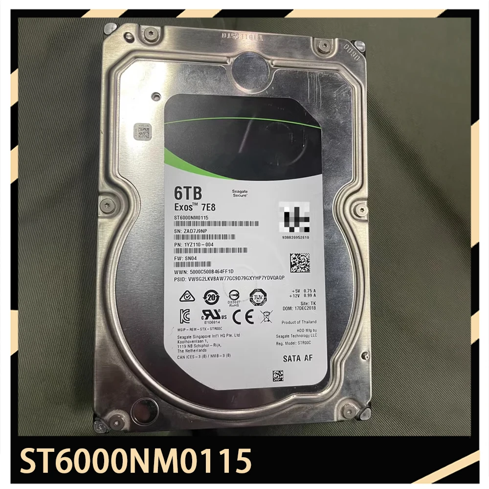 

For Seagate ST6000NM0115 Server Hard Disk 6TB SATA 7.2K 3.5" HDD