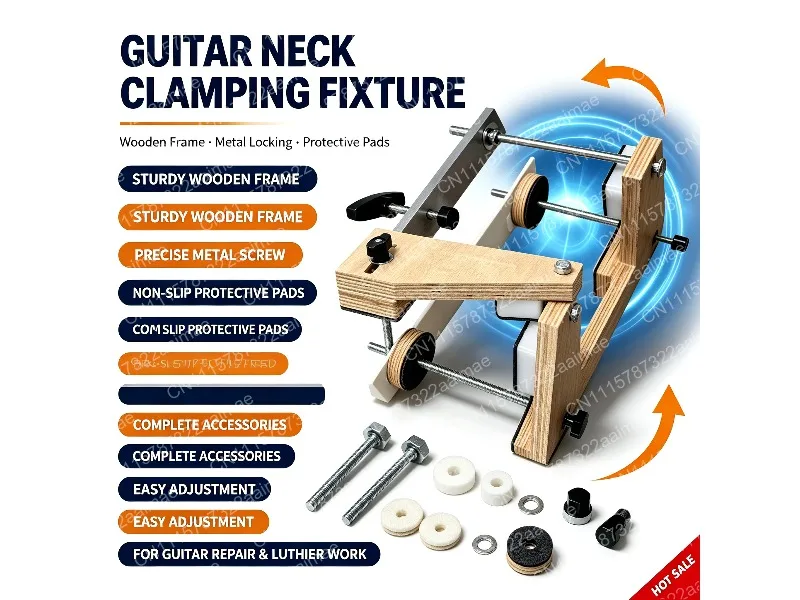 Acoustic Folk Guitar Neck Reset Jig Kit Luthier Repair Tool for Neck Disassembly Maintenance