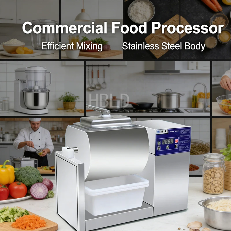 Commercial Stainless Steel Vacuum Mixer Drum for Beef Chicken Marinating - Kitchen Equipment