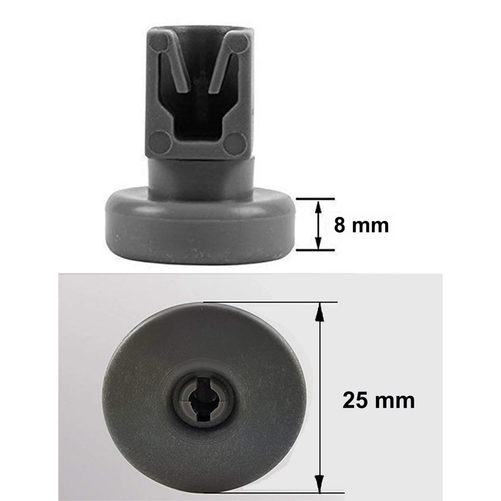 8ชิ้นล้อตะกร้าเครื่องล้างจานสำหรับ AEG Favit สิทธิพิเศษขา Zanussi ชุดอุปกรณ์ทำความสะอาดจาน