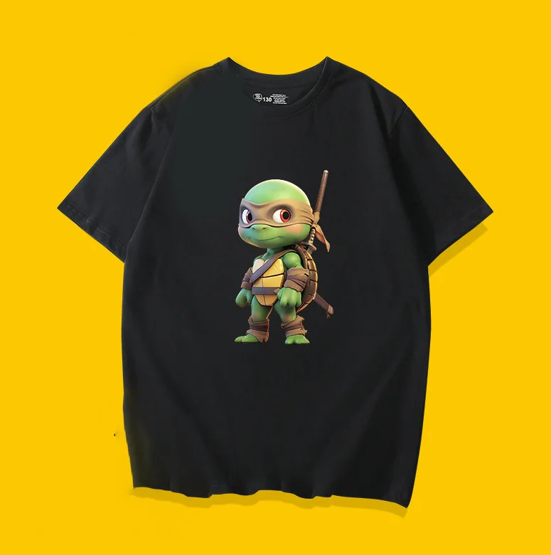 Nickelodeon Best-selling Children's T-shirt-Teenage Mutant Ninja Turtles-Comfortable and Cute Boys' and Girls' Pure Cotton Shirt
