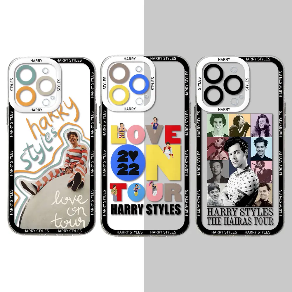 Styles Love On Tour custodia per telefono Harrys per iPhone 15 14 13 12 11 Mini Pro Max X XR XSMax 6S 6 7 8 Plus SE20 Cover trasparente