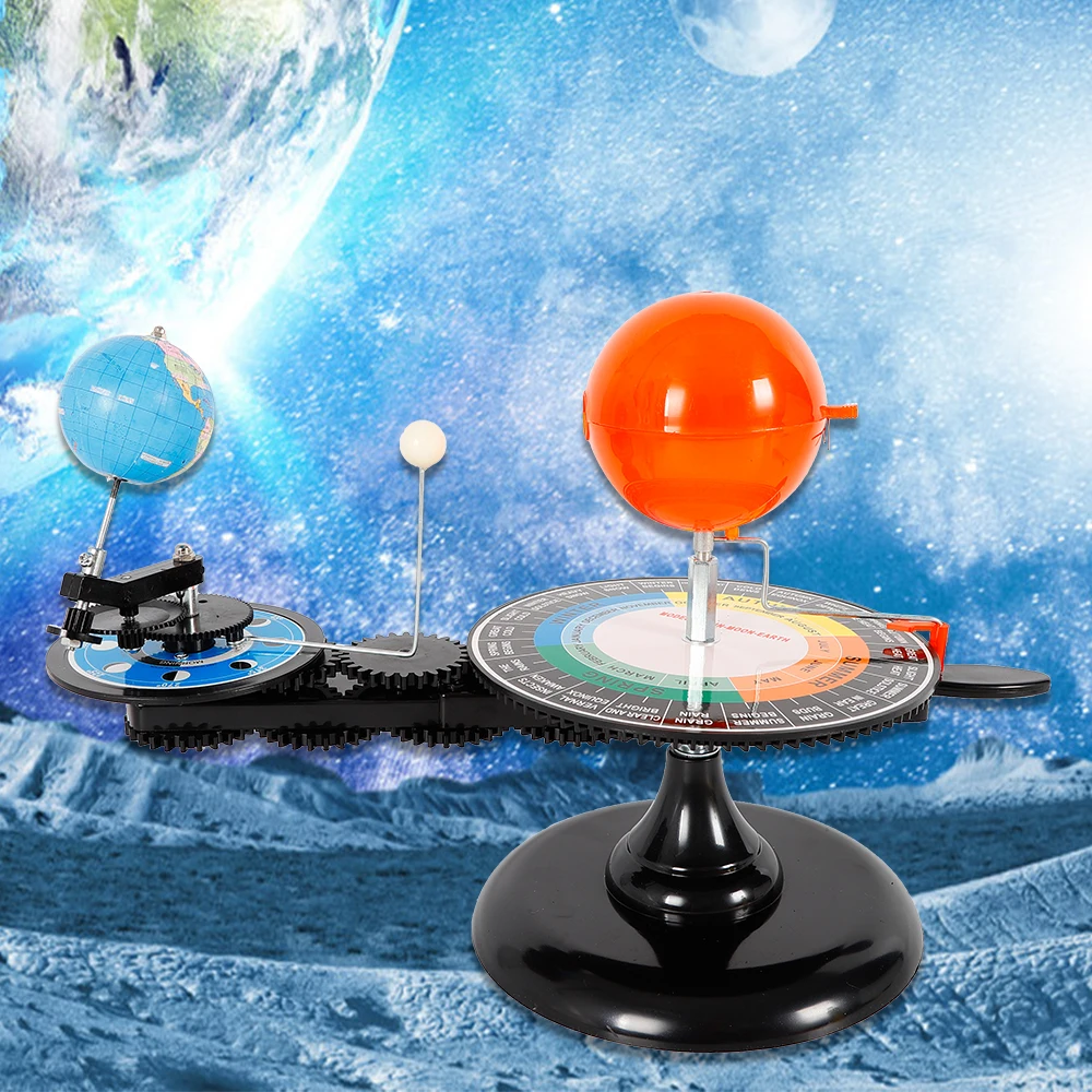 Solar System Model Kids Sun Earth Moon Orbital Planetarium Model Educational Toy for Children Educational Home Office Desk Decor