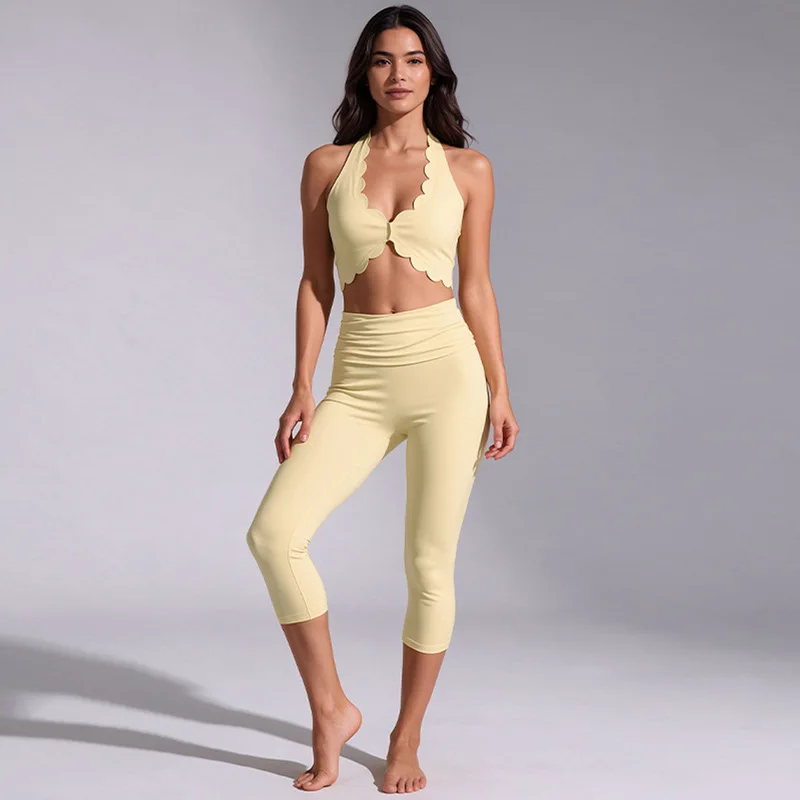 lace-up-sports-vest-set-for-women-halter-neck-tank-top-fitness-tops-summer-outdoor-tight-fitting-3-4-capri-pants-workout-pilates