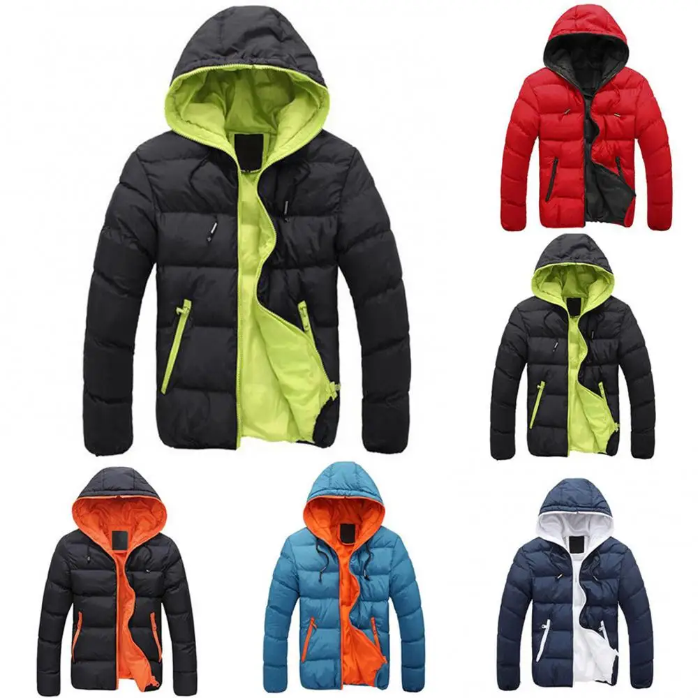 Winter Jacket Hooded Coat For Men Thick Warm Winter Jacket Men Windproof Parka Winter Jacket Hooded Jacket Men Windproof Parka