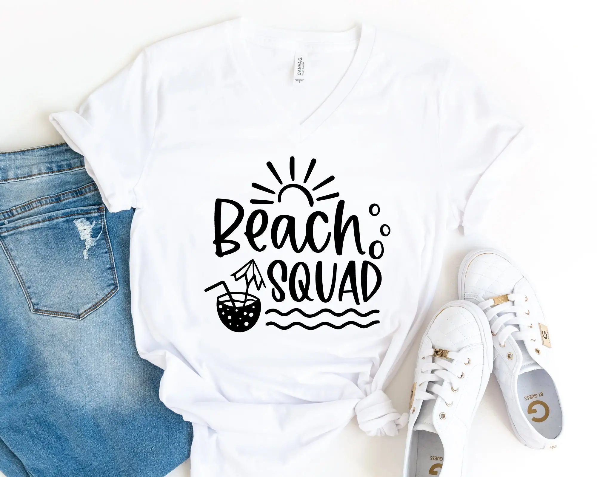 2024 Hot Sale Fashion Summer Casual Trip Female Shirt Cute Cartoon Sun Beach Chilled Coconut Water Print Women Comfort Tee