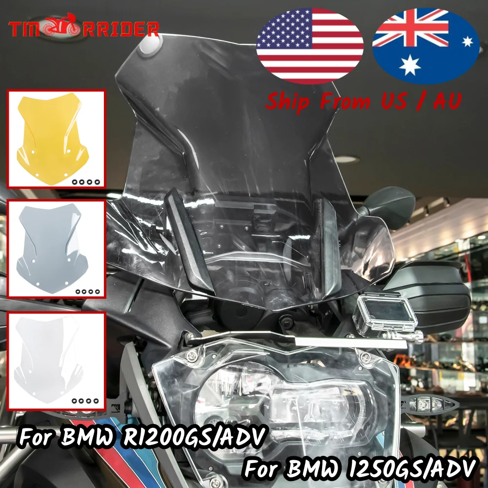 

2021 R1250GS Windscreen Windshield Wind Deflector For BMW R1200GS LC ADV Adventure 2013-2022 2019 2020 R1250 GS Accessories Moto