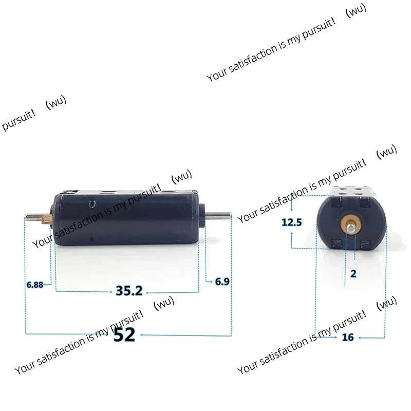 Suitable for toy track trains and tankers. DC 12-24V, 22000 rpm, high-speed and strong NdFeB magnetic motor