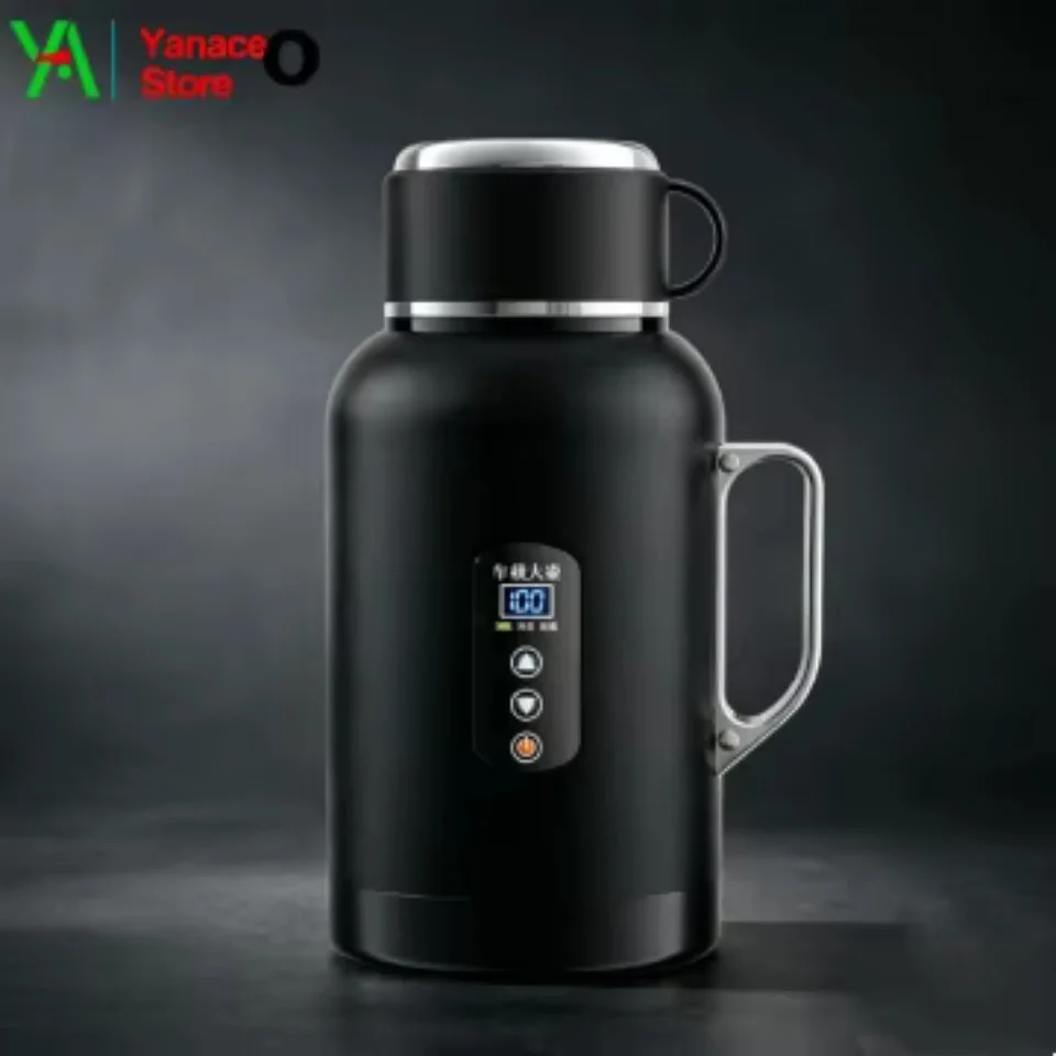 12V 24V Car Kettle Electric Water Boiler Portable Travel Mug Warmer Cup Truck Auto Vehicle Coffee Tea Maker Stainless Steel
