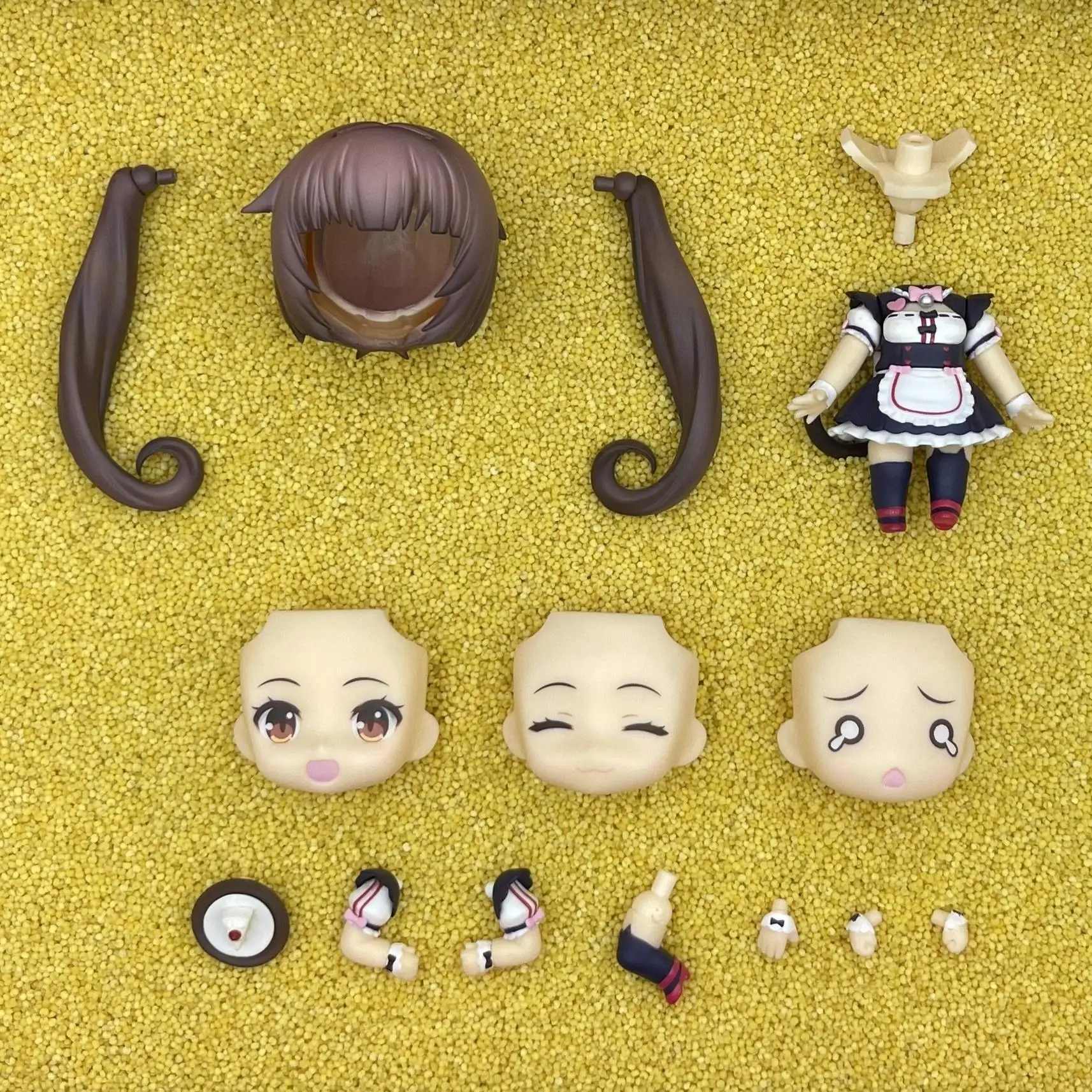 GSC Clay Man OB11 hair face doll accessories