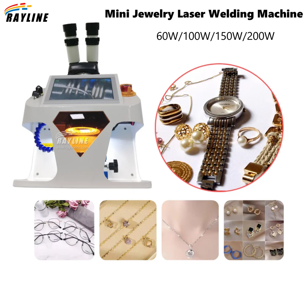 Desktop 200W Jewelry Laser Welding Machine With CCD Microscope 18K Gold Silver jewelry repair Dental Spot Welder