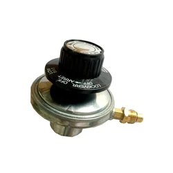 North America LPG One Pound Gas Cylinder Tank Propane Adjustable Low Pressure Gas Regulator Valve M12*1 With Nozzle 0.7mm