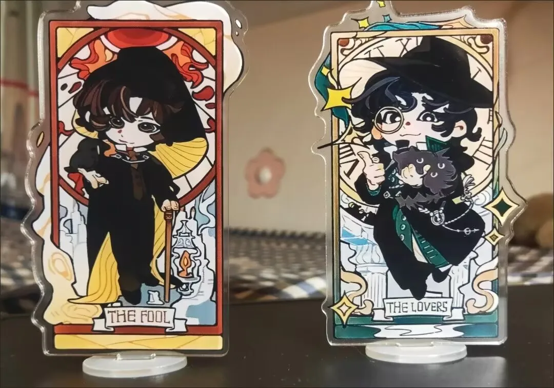 Мечтательные предметы Idol Yuewen: серия «Таинственный лорд» Oracle, акриловые периферийные украшения и стоячие знаки «Fool»