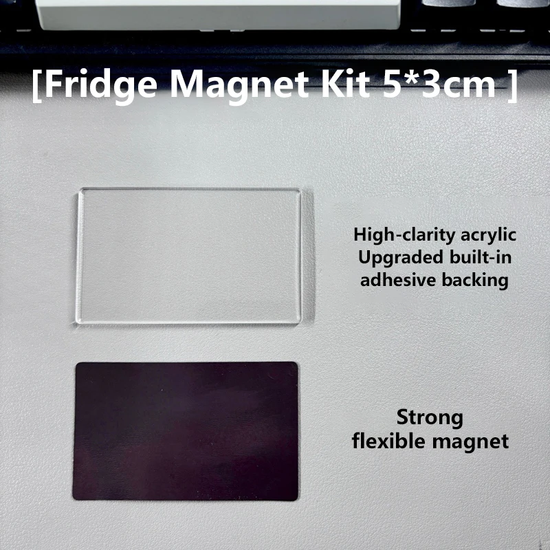 9~50er-Set 5×3cm DIY Acryl-Magnet-Kit Kühlschrankmagnet Rechteckig Heimdekoration Benutzerdefinierte Fotos Postkarte Handgemachtes Kunsthandwerk – Detail 10