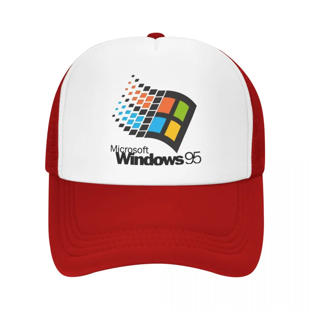 Windows 95 Geeks Nerd Mesh berretti da Baseball Unisex Fashion Sun Hat cappellini Snapback regolabili cappello da pesca all'ingrosso nuovo cappello da camionista