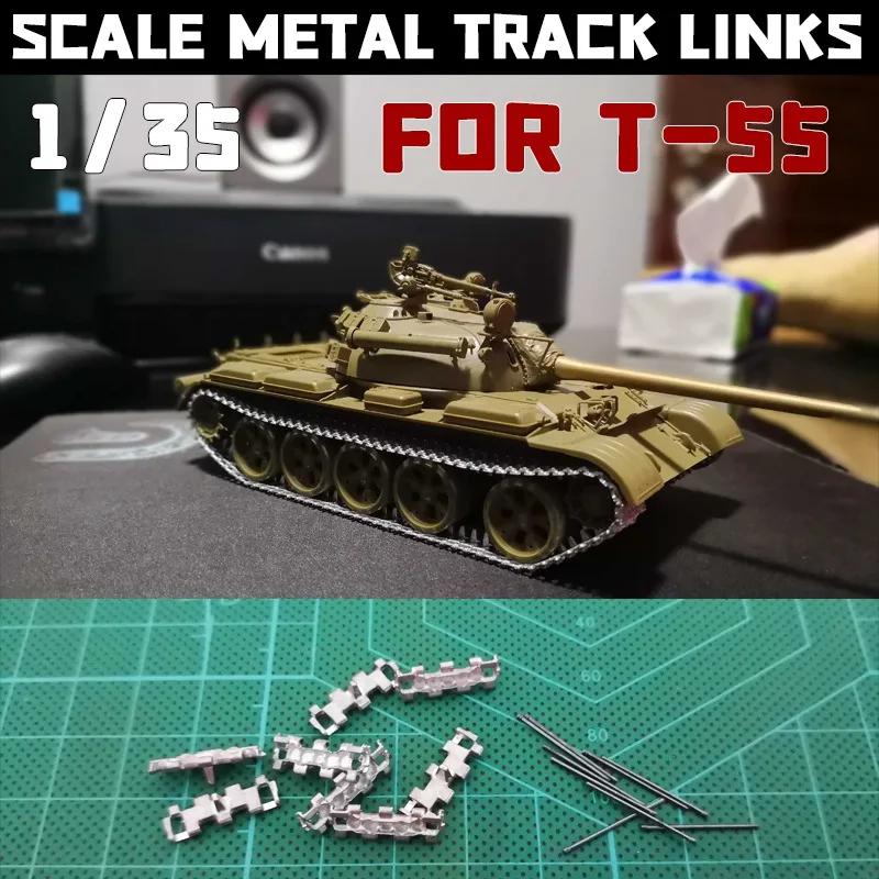 1/35 Scale Metal Track Links for T-55 Type 59 Type 69 Tank Model w/metal pin