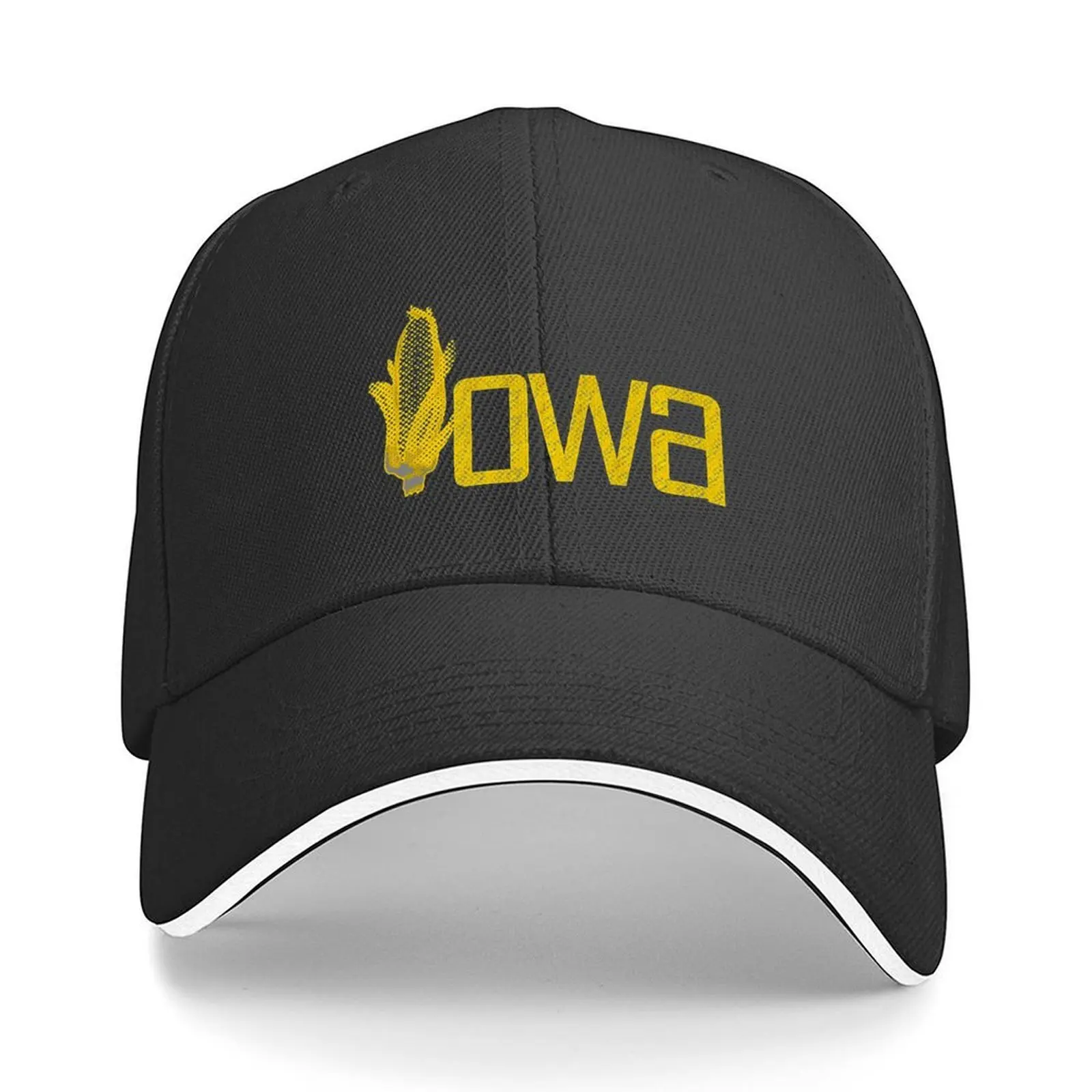 

Iowa Corn - Iowa font yellow State of Native corncob popart Baseball Cap Winter hat Men's Caps Women's