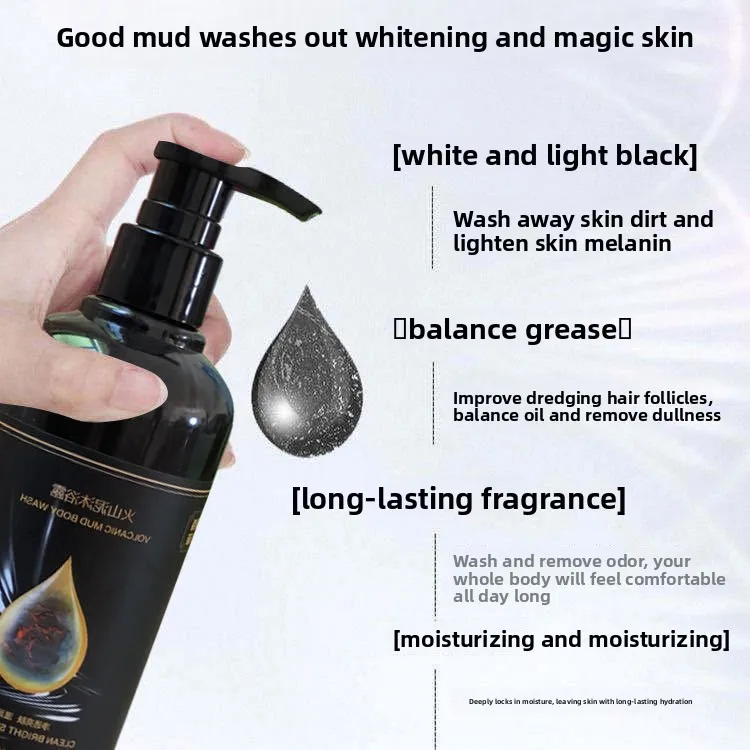 Brightening Shower Gel for Whitening Reduces Dark Spots Chicken Skin Refreshing Bath Gel
